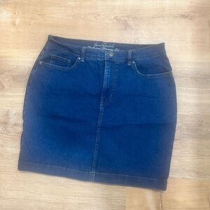 Gloria Vanderbilt Blue Mini Pencil Skirt Casual